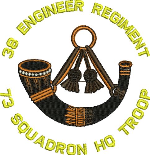 38 Engr Regt - 73 Sqn HQ Troop Embroidered Polo Shirt